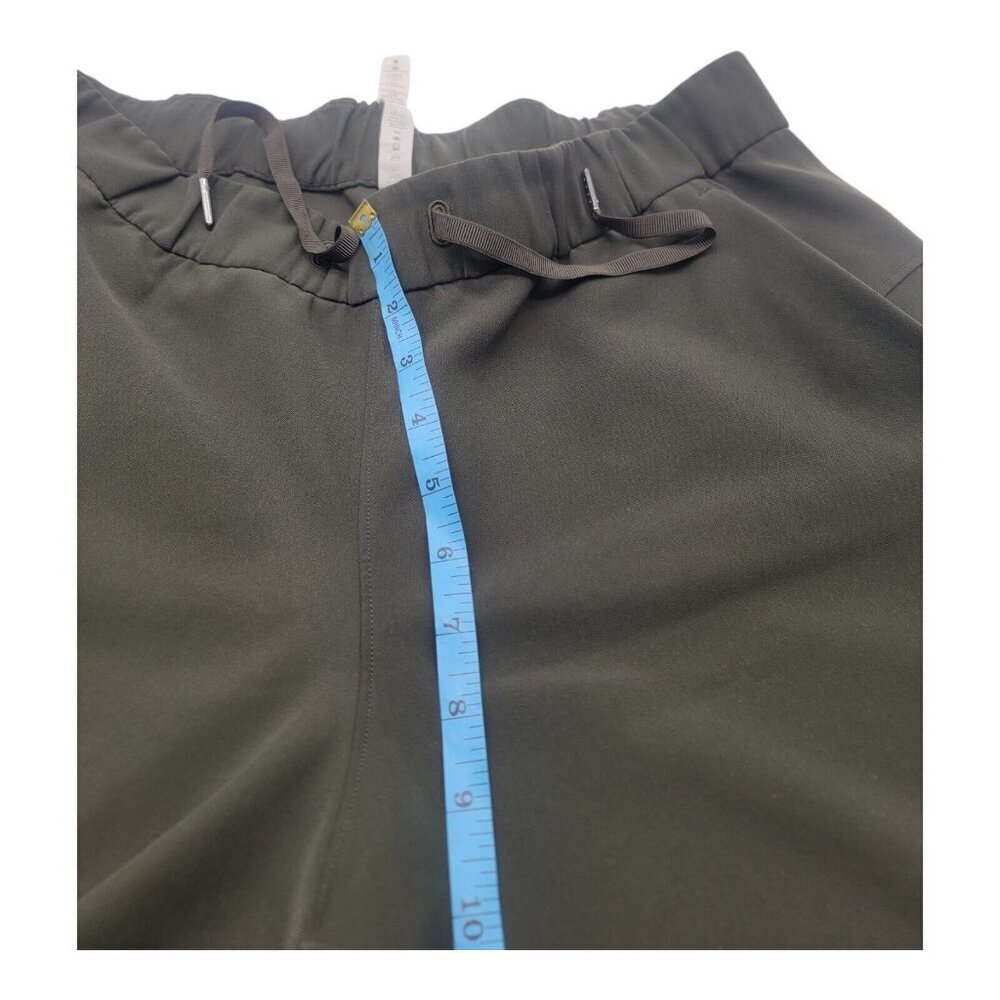 Lululemon Pants Women 8 Green On The Fly Wide Leg 7/8 Woven Casual Athleisure - Picture 5 of 9